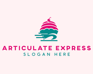 Cupcake Bakery Express logo design