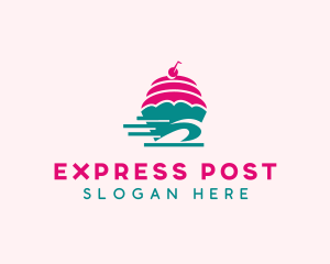 Cupcake Bakery Express logo design