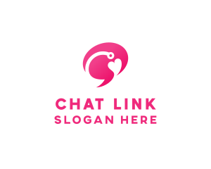 Love Dating Chat logo design