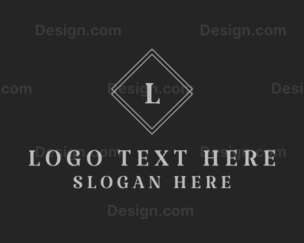 Serif Diamond Shape Logo