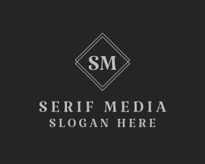 Serif Diamond Shape logo design