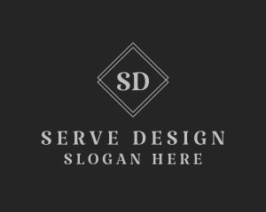 Serif Diamond Shape logo design