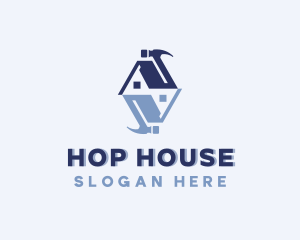 House Hammer Repair logo design