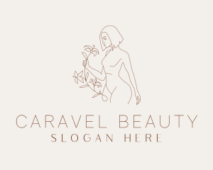 Floral Beauty Model logo design