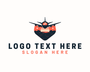 Airplane Tourism Travel logo