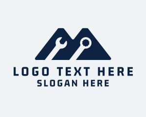 Construction Tool Mountain Logo