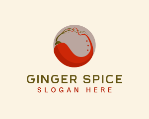 Spicy Chili Food logo design