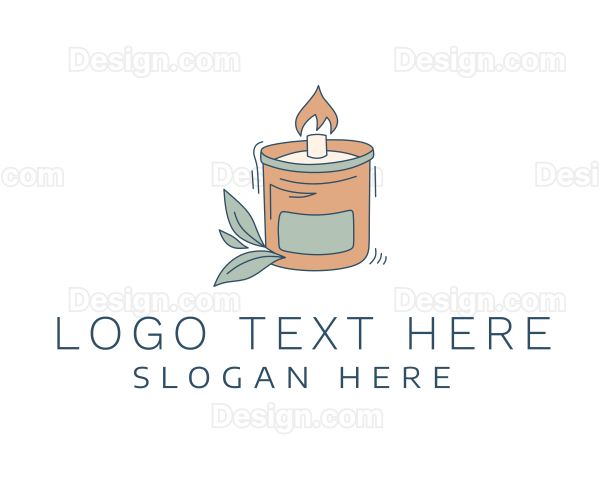 Scented Candle Fire Logo