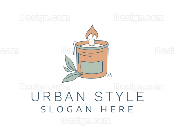Scented Candle Fire Logo
