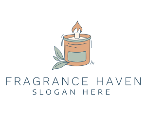 Scented Candle Fire logo design