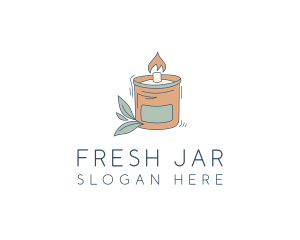 Scented Wax Candle logo design