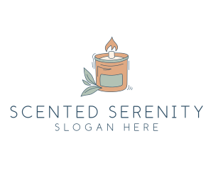 Scented Wax Candle logo design