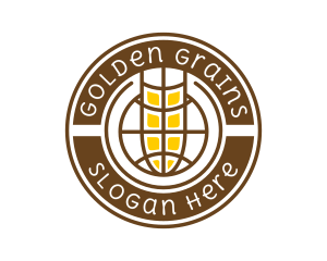 Wheat Grain Farm logo design