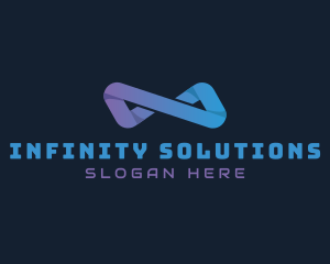 Gradient Infinity Startup logo design