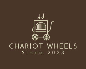 Music Box Wheels Jukebox logo design