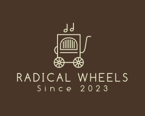 Music Box Wheels Jukebox logo design