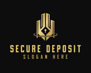 Real Estate Building Security  logo design