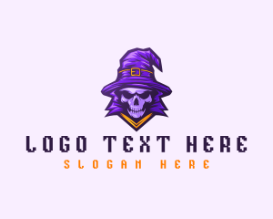 Wizard Skull Magician logo