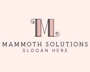 Fashion Boutique Letter M logo design