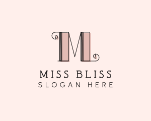 Fashion Boutique Letter M logo design