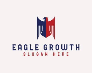 Patriotic Eagle Bird logo design