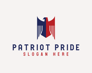 Patriotic Eagle Bird logo design