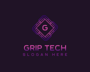 Circuit Tech Developer logo design