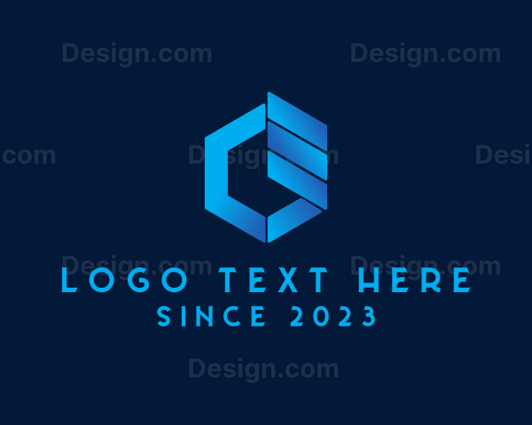 Technology Hexagon Communication Logo