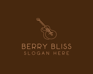 Country Music Guitar logo design