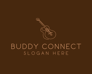 Country Music Guitar logo design