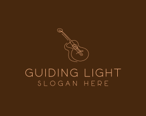 Country Music Guitar logo design