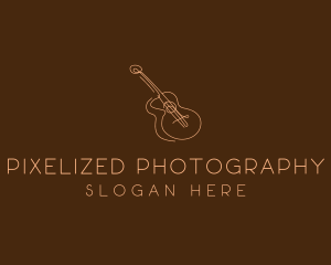 Country Music Guitar logo design