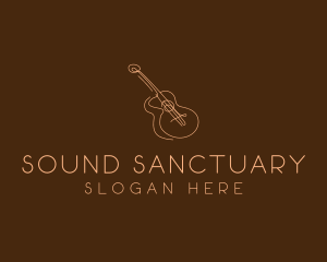 Country Music Guitar logo design