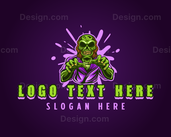 Terror Zombie Monster Logo