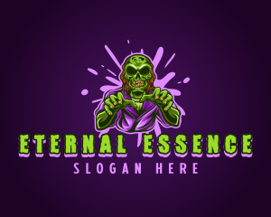 Terror Zombie Monster logo design