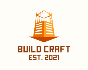 Condominium Building Construction logo design