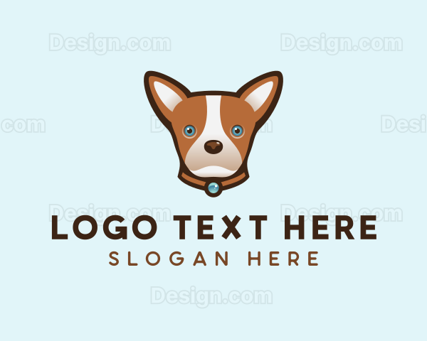 Cute Dog Chihuahua Logo