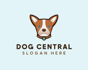 Cute Dog Chihuahua logo design