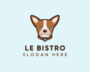 Cute Dog Chihuahua logo design