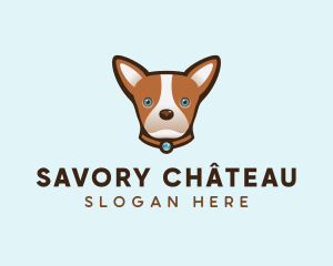 Cute Dog Chihuahua logo design