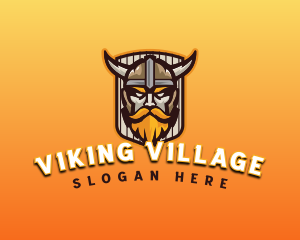 Gaming Viking Warrior logo design