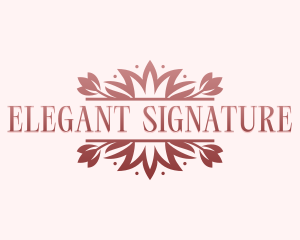 Elegant Wedding Floral logo design