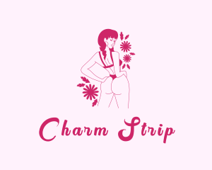 Woman Sexy Lingerie logo design