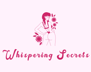 Woman Sexy Lingerie logo design