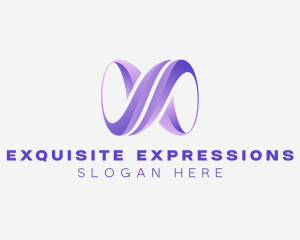 Gradient Ampersand Calligraphy logo