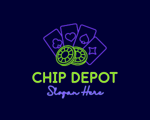 Poker Gambling Chip logo