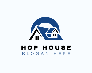 Roof Residential House logo design