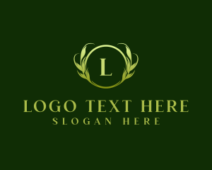 Floral Organic Leaves logo