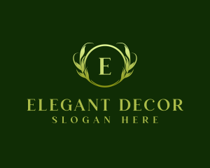 Floral Organic Leaves logo design