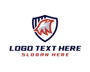 Eagle - Patriotic Eagle Shield logo design